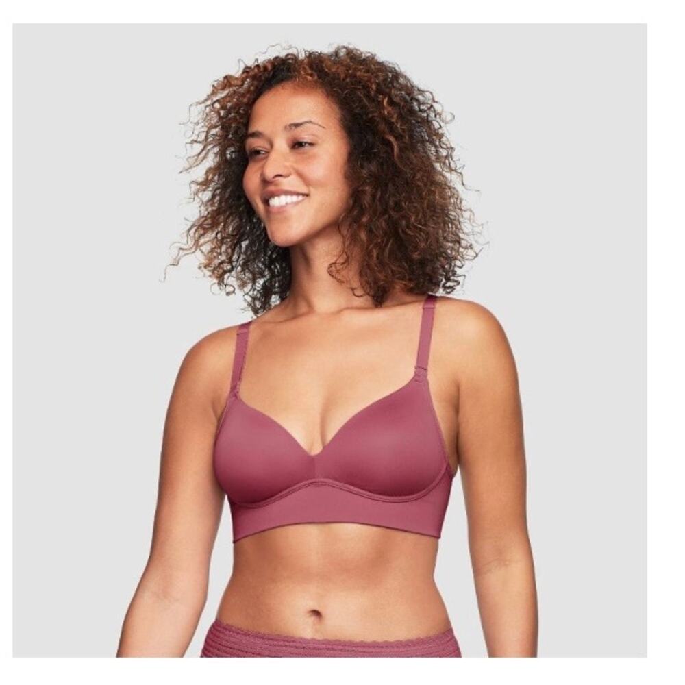 Simply Perfect by Warner's Women's Longline Convertible Wirefree Bra - Berry 34D